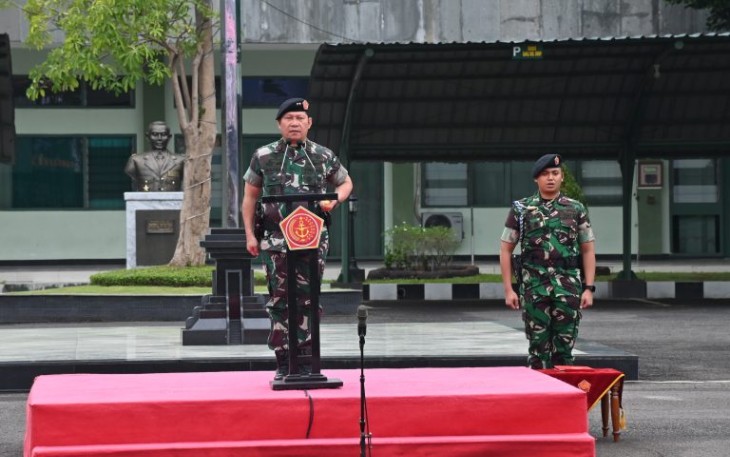 Mayjen TNI Rafael Granada Baay saat Pimpin Apel Gabungan TNI-Polri