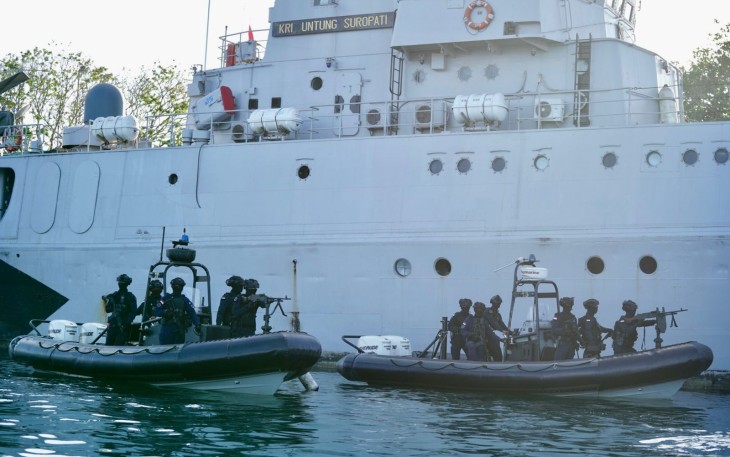 Satgasla Kogabpadpam VVIP saat Amankan Perairan Bali pada HLF MSP dan IAF 2024