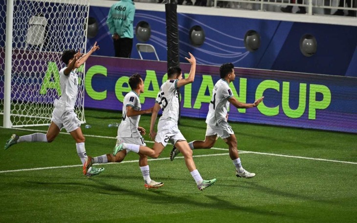 Timnas Indonesia sukses meraih kemenangan perdana di Piala Asia 2023. 
