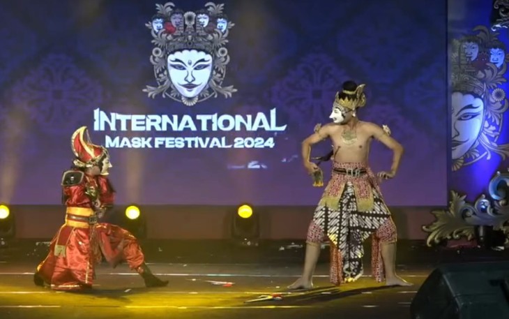 Internasional Mask Festival (IMF) 2024, di Pendhapi Gede Balaikota Surakarta, Solo, Jawa Tengah.
