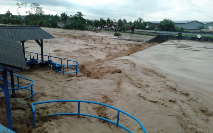 Pasca terjadi banjir di Cilacap