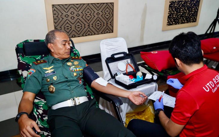 Puspom TNI dan RSPAD Gatot Soebroto Gelar Donor Darah