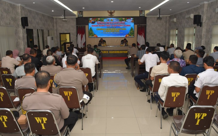 Polres Karanganyar Gelar Rakor Lintas Sektoral