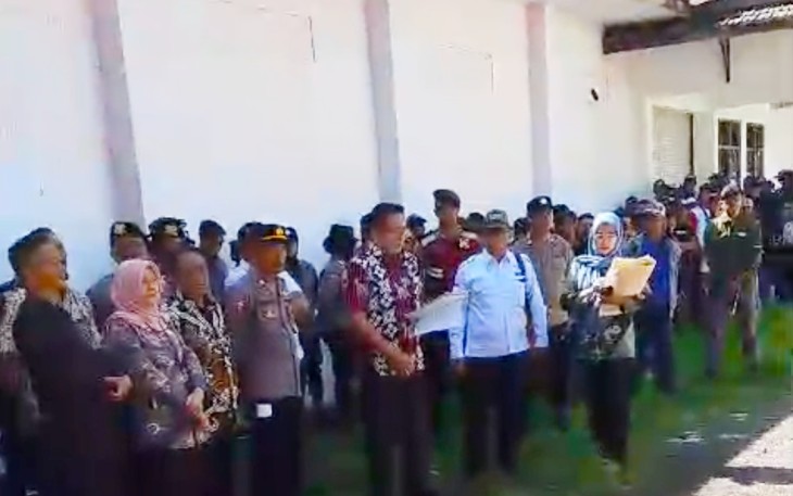 Eksekusi Lahan di Jalan Kepiting Banyuwangi Berjalan Lancar