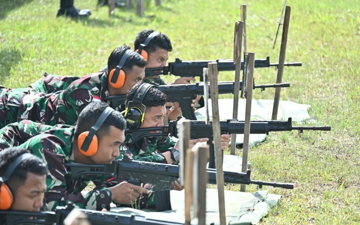 Lanud Raden Sadjad Natuna Adakan Latihan Menembak 
