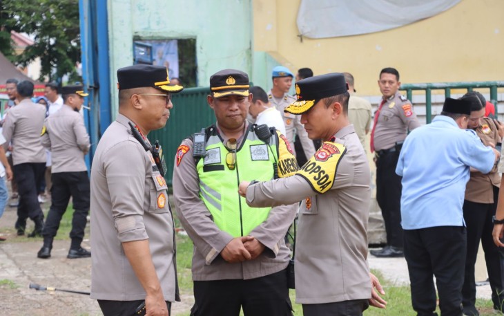 Polda Banten Laksanakan Pengamanan Kunjungan Capres di Wilayah Kota Serang 