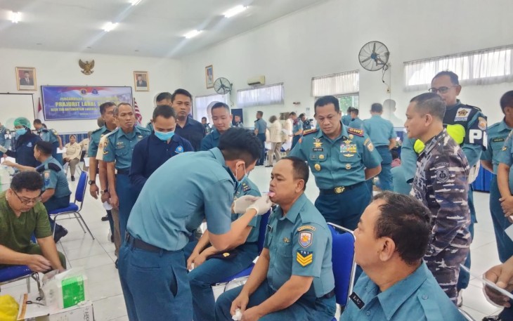 Lanal Semarang saat Terima Kunker Tim Ladogi TNI AL