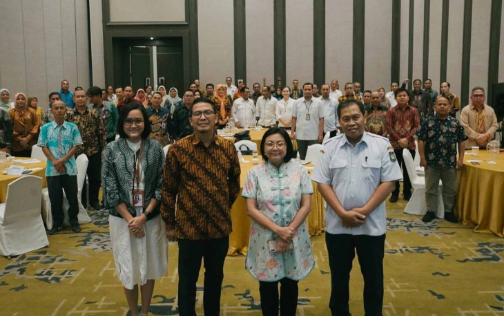 Foto bersama usai sosialisasi dan Bimbingan Teknis (Bimtek) Skema Normal Program Kartu Prakerja, beberapa waktu lalu di Harris Vertu Hotel Jakarta. 