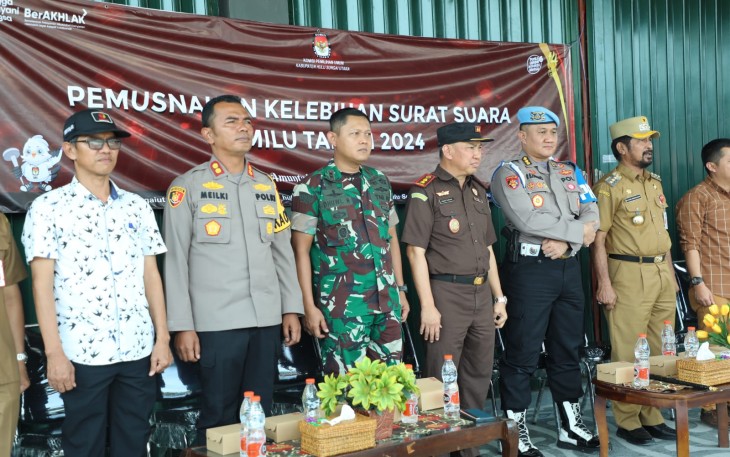 KPU Kabupaten HSU Laksanakan Pemusnahan Kelebihan Surat Suara