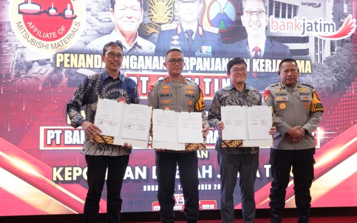 Bank Jatim dan Polda Jatim Teken Perjanjian Kerja Sama