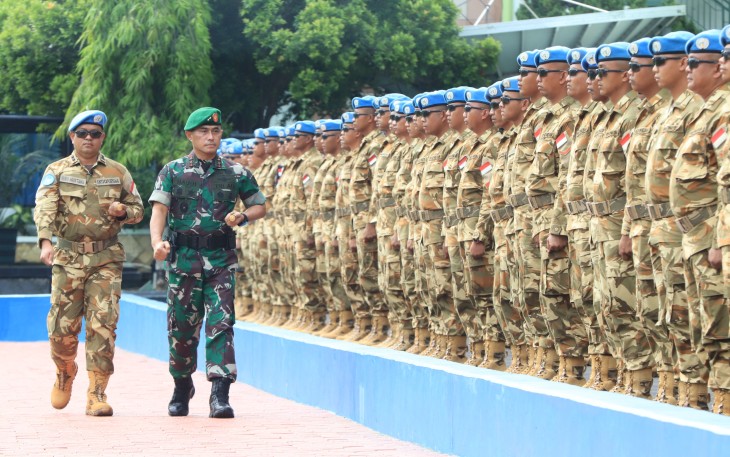Pangdam II/Sriwijaya Pimpin Penyambutan Satgas Kizi TNI Konga XXXVII-J Minusca Car Yonzipur 2/SG