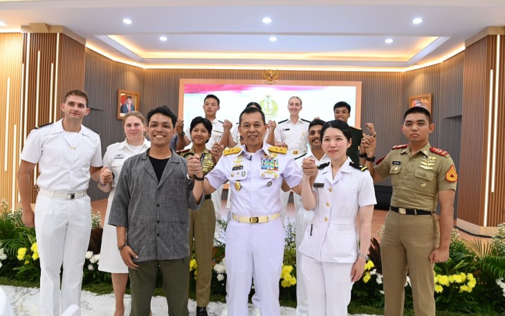 ASEAN Plus Cadet Sail 2024 Kunjungi Mabes TNI AL