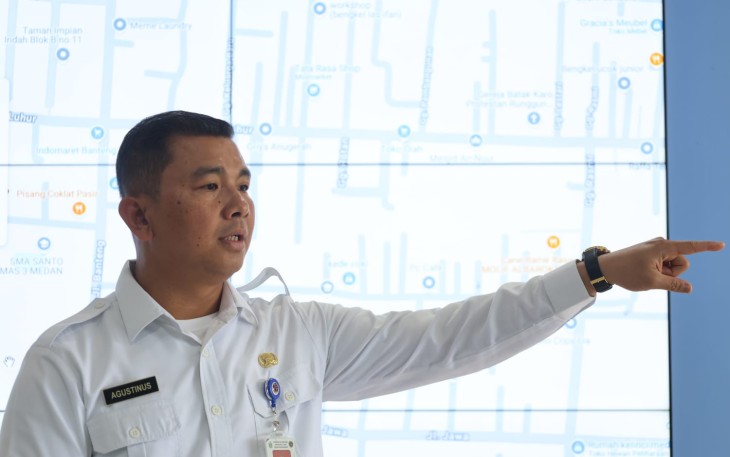 Kepala Dinas Perhubungan Sumatera Utara Agustinus Panjaitan