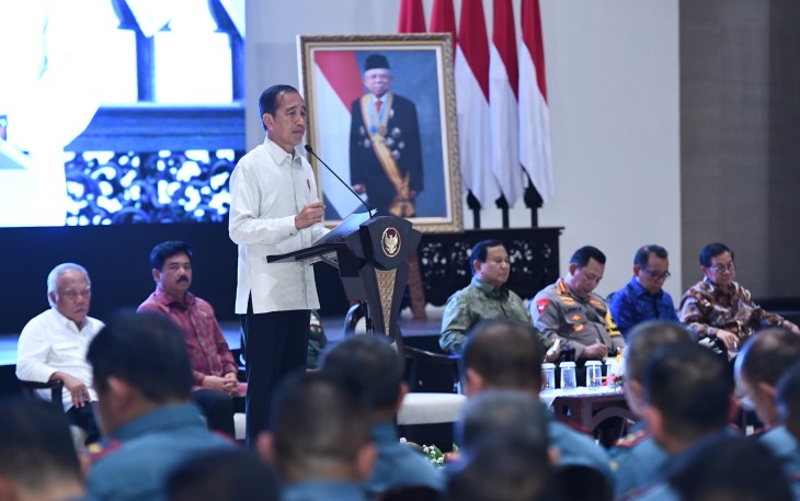 Presiden RI Joko Widodo saat memberi arahan