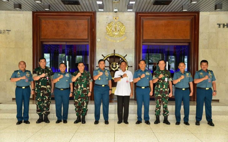 Kasal Terima Kunjungan Sekjen Kemhan RI
