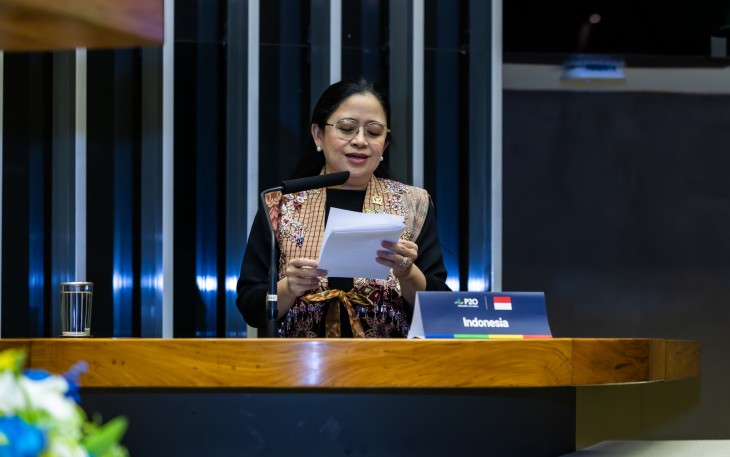 Ketua DPR RI Puan Maharani menghadiri perhelatan G20 Parliamentary Speaker's Summit (P20) ke-10 yang digelar di Brasil, Amerika Selatan. Di hari terakhir Konferensi Tingkat Tinggi (KTT) forum parlemen negara-negara G20 itu, Puan menyinggung soal Israel yang bergeming untuk mengehentikan serangan terhadap Palestina
