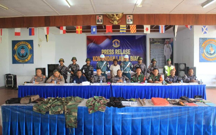 Personel TNI AL Berhasil Amankan Terduga Anggota TPNPB di Pulau Mapia 