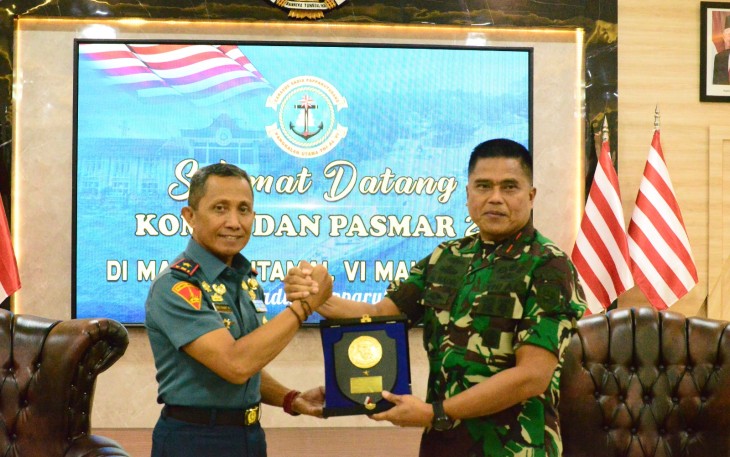 Danlantamal VI Makassar Terima Kunker Danpasmar 2