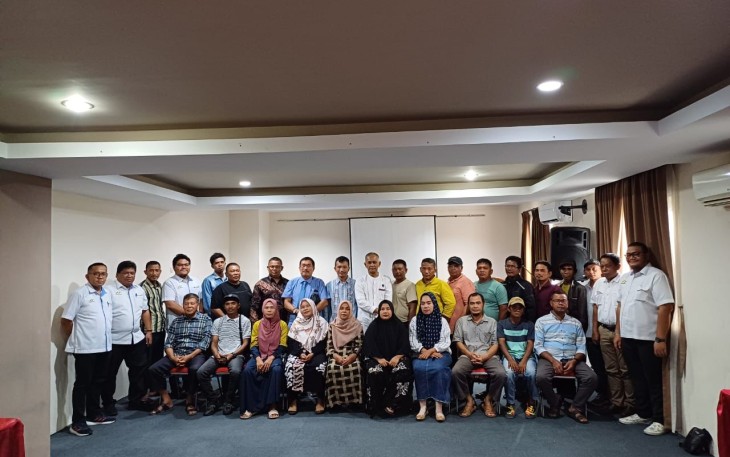 Kabid Koperasi UKM Tapsel saat Hadiri Pertemuan PTPN IV Regional I dengan KSS