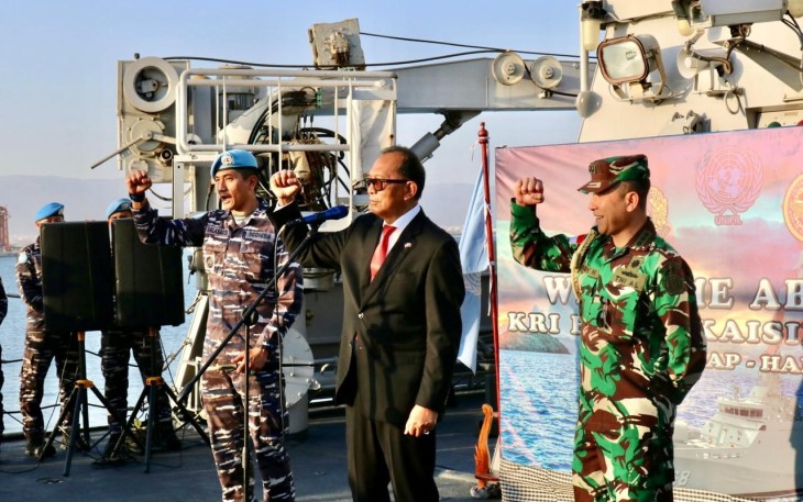 Dubes LBBP RI Muscatt untuk Kesultanan Oman dan Republik Yaman sambut KRI Frans Kaisiepo-368