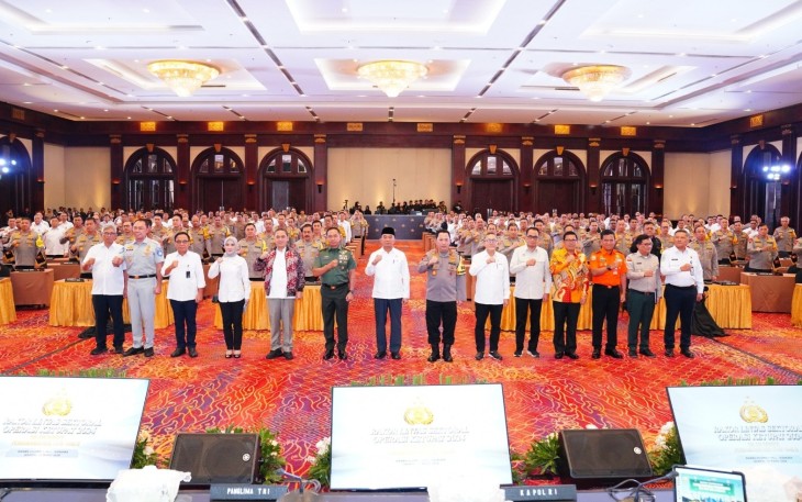 Panglima TNI Jenderal TNI Agus Subiyanto Hadiri Rapat Koordinasi Lintas Sektoral Operasi Ketupat 2024