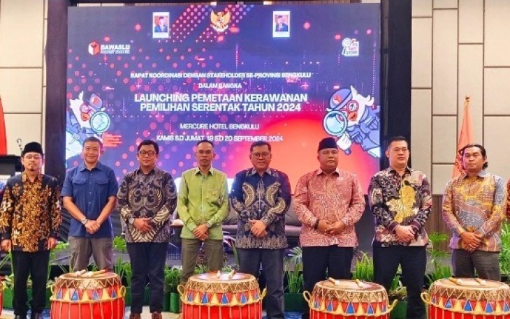 Bawaslu Provinsi Bengkulu Launching Pemetaan Kerawanan Pemilih Serantak Tahun 2024