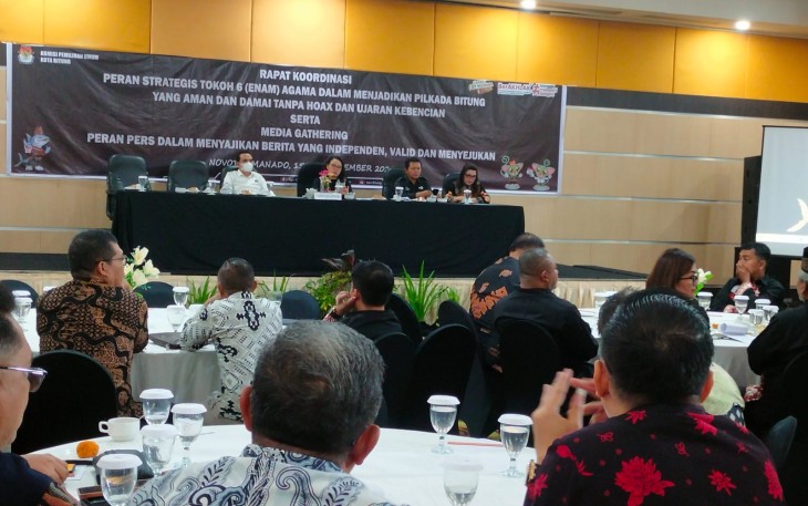 KPU Bitung Gelar Rapat Koordinasi Bersama 6 Agama