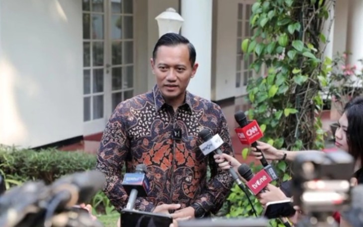 Menteri Agraria Tata Ruang/Kepala Badan Pertanahan Nasional (ATR/BPN) Agus Harimurti Yudhoyono (AHY) 
