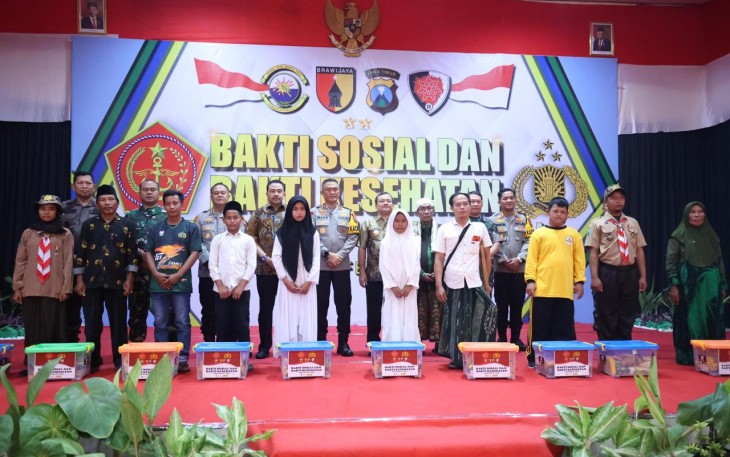 Polda Jatim bersama Kodam V Brawijaya Gelar Baksos dan Bakkes Serentak 
