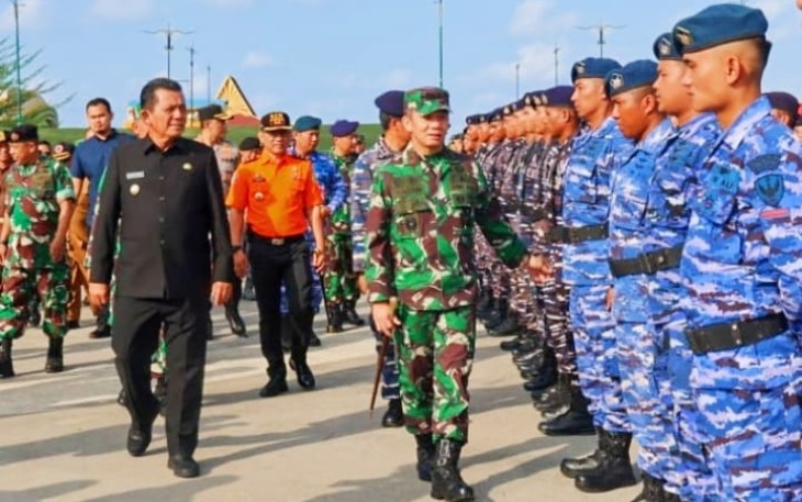 Gubernur Ansar Dampingi Pangdam I/BB Buka Latihan Tanggap Bencana