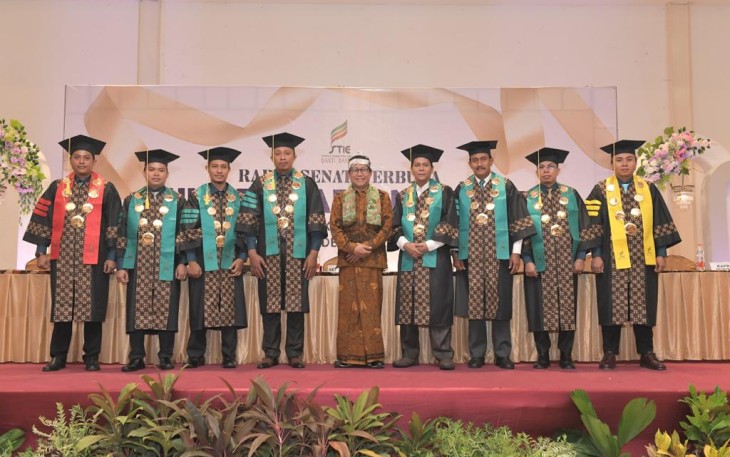 Gus Halim saat menghadiri Wisuda ke-II STIE Bakti Bangsa Pamekasan, Madura, Jawa Timur, Sabtu (20/1/2024) siang.