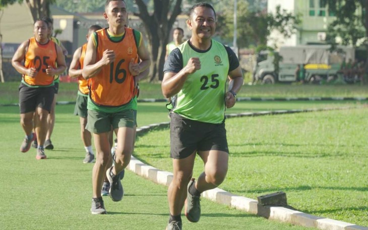 Evaluasi Kesegaran Jasmani A Prajurit Yonarmed 11 Kostrad, Rabu (24/1)