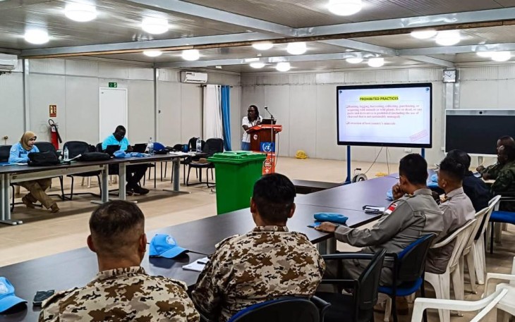 Satgas Kompi Zeni TNI Konga Laksanakan Enviromental Focal Point Training