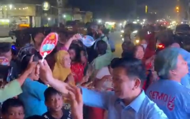 Tumpah ruah masyarakat Medan Denai mendukung Prabowo Gibran, Selasa (30/1)