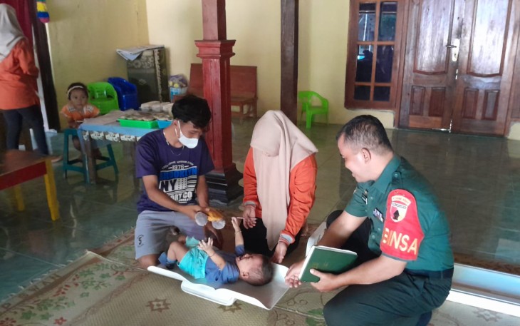 Pendampingan posyandu balita di wilayah desa binaan, Rabu (7/2)