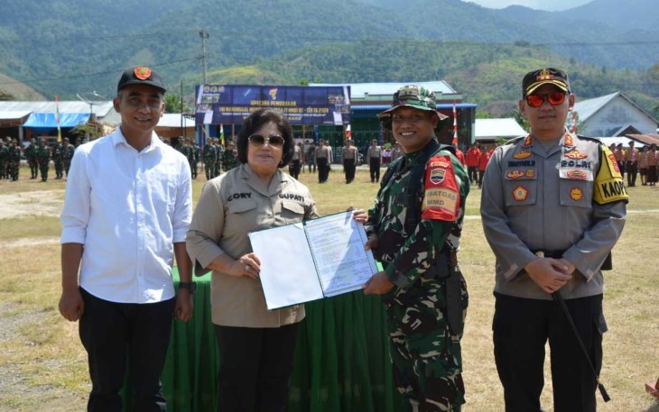 Pembukaan TMMD ke 119 Tahun 2024 Kodim 0205/TK, Selasa (20/2)