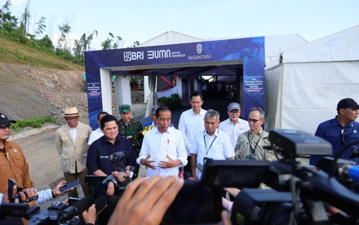 Menteri AHY saat groundbreaking Gedung Perbankan BUMN di IKN