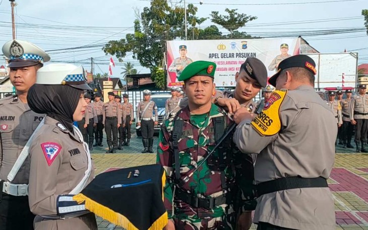 Prajurit Kodim 1002/HST dalam Operasi Keselamatan Intan Ta. 2024