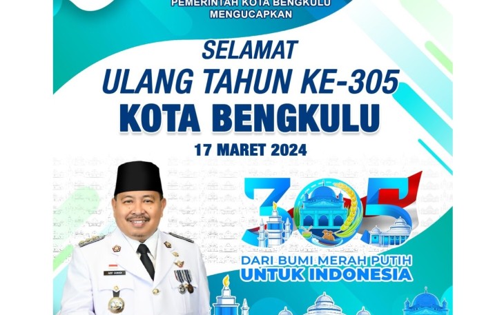 Puncak HUT Kota Bengkulu ke-305 Dipusatkan di Kota Merah Putih