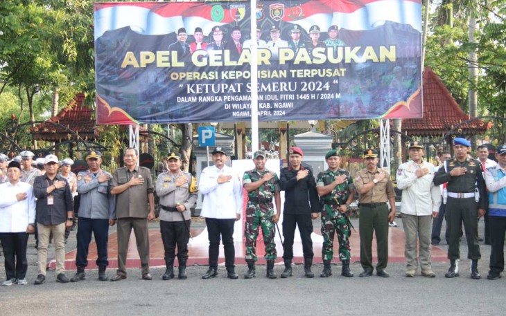 Apel Gelar Pasukan Operasi Ketupat Semeru 2024 Kabupaten Ngawi