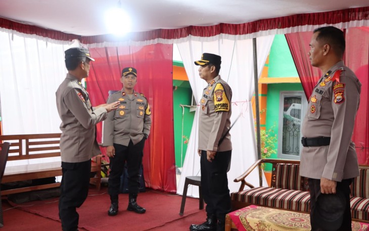 Kapolres Mukomuko Monitoring Pospam dan Posyan 