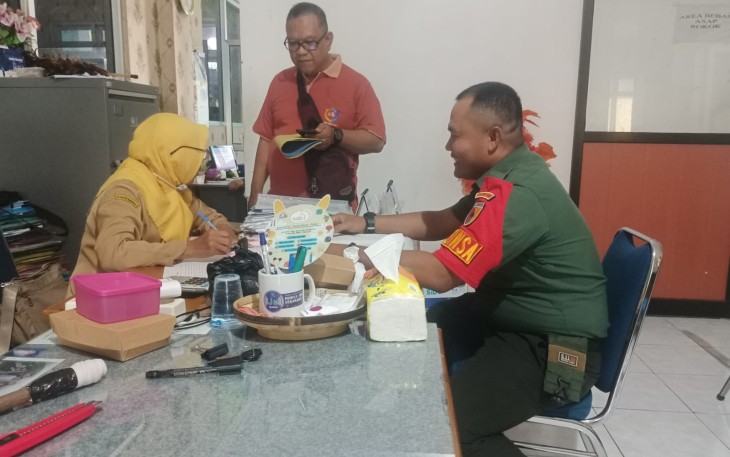 Komsos bersama perangkat kelurahan desa binaan