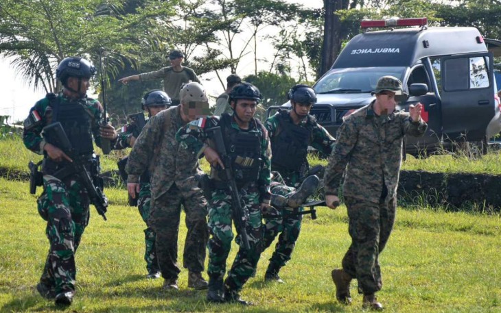 Latihan Evakuasi Medis Udara RECONEX 2024 di Sukabumi, Sabtu (27/4)