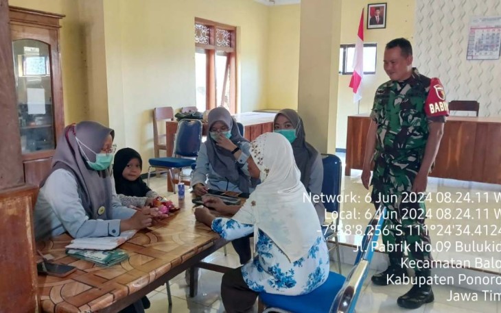 Pendampingan posyandu wilayah desa binaan 