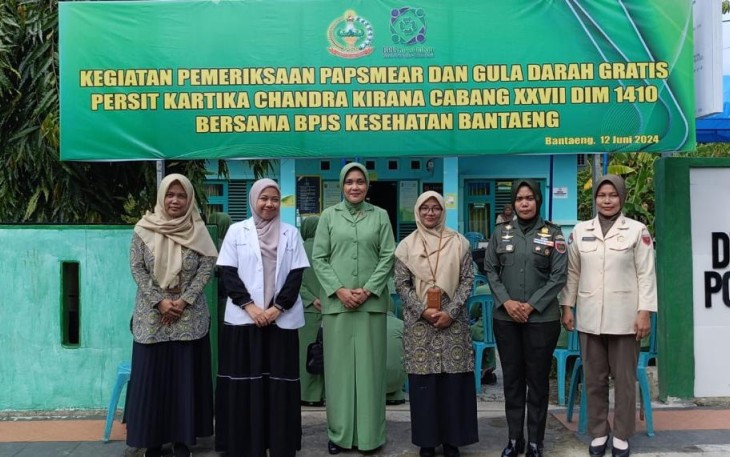 Pemeriksaan kesehatan Persit Kodim 1410 Bantaeng 