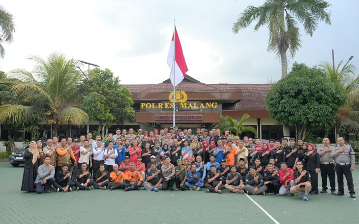 Polres Malang Gelar Pelatihan Penanganan Kejadian Kegawatdaruratan untuk Relawan 