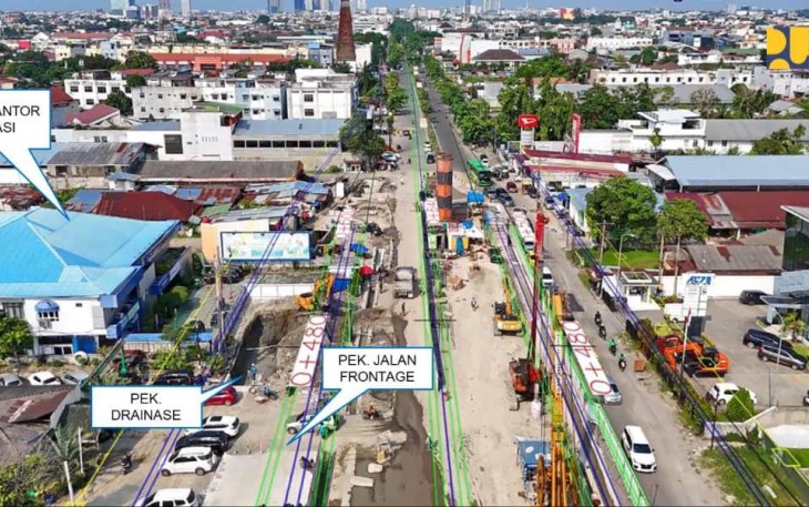 Pembangunan underpass Gatot Subroto Kota Medan