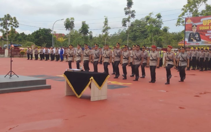 Sejumlah Pejabat Utama dan Kapolsek Jajaran Polres Bintan Pindah Tugas 