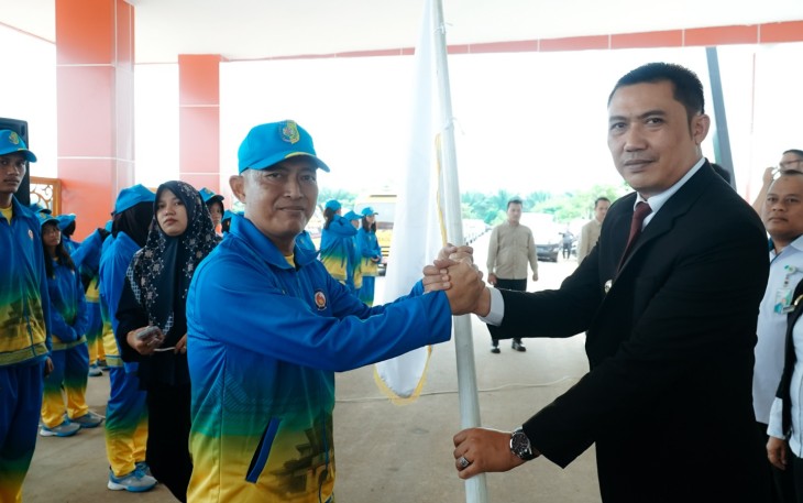Pj Bupati Batu Bara Lepas Kontigen Popprovsu 