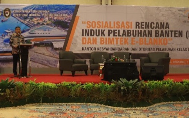 Brigjen. Pol. Capt. Hermanta saat membacakan sambutan pada pembukaan acara tersebut di Hotel Royale Krakatau Cilegon Banten